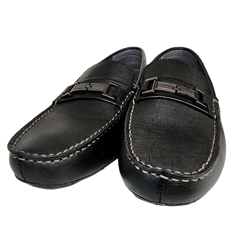 Calvin Klein Men's Black Slip On Shoes Magnus Driver Loafer - Picture 6 of 16